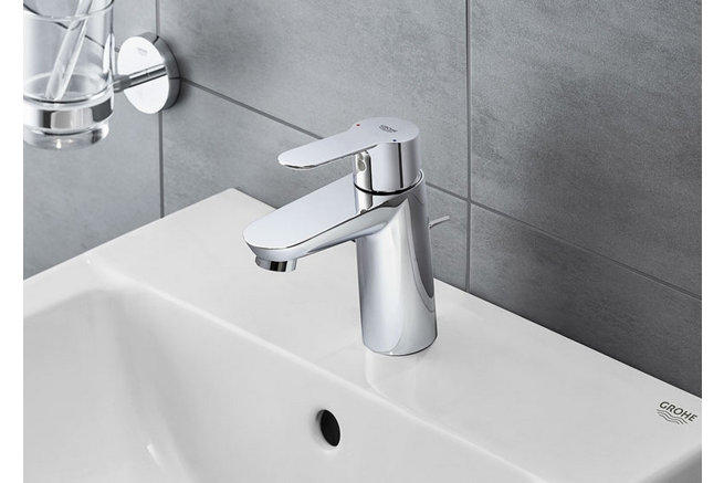 Смеситель для раковины GROHE BauEdge с цепочкой, S-Size, хром (23329000)