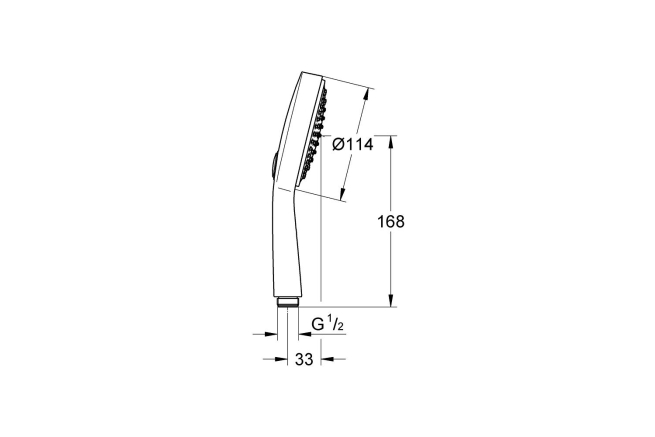 Ручной душ GROHE Power&Soul Cosmopolitan 115 (2 режима), хром (27661000)