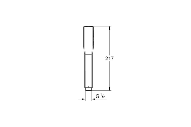 Ручной душ GROHE Rainshower Grandera (1 режим), хром/золото (26037IG0)