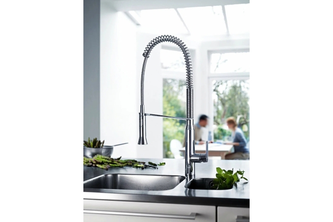 Смеситель для кухонной мойки GROHE K7 профессиональный, хром (32950000)