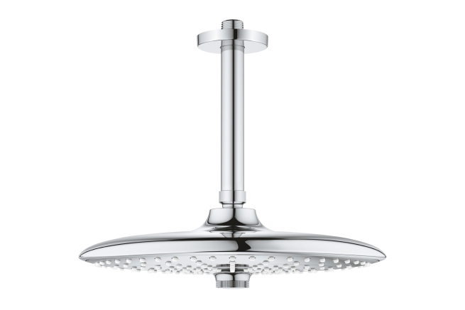 Верхний душ GROHE Euphoria 260 SmartControl с полочным душевым кронштейном 142 мм, хром (26460000)