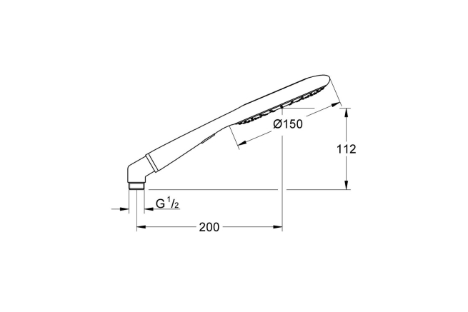 Ручной душ GROHE Rainshower Icon (2 режима), хром/фисташковый (27630000)