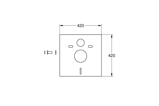 Комплект инсталляции GROHE 38811KF0-B/S с унитазом AQUAme AQM2001 и сиденьем с микролифтом (NW0171/S)