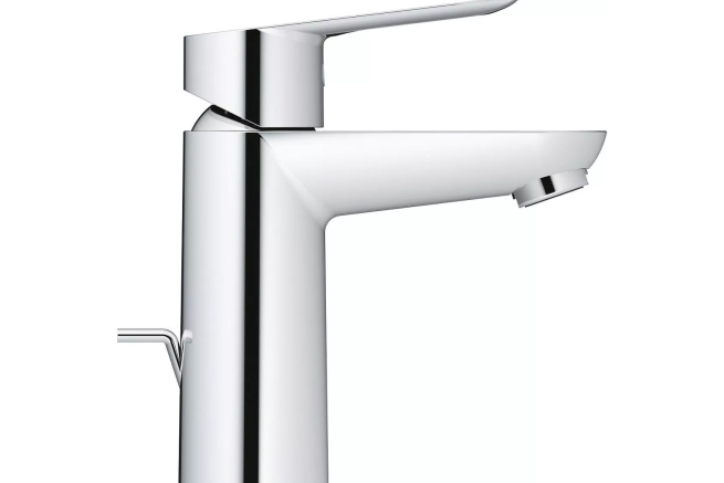 Смеситель для раковины GROHE BauEdge с донным клапаном, M-Size, хром (23758000)