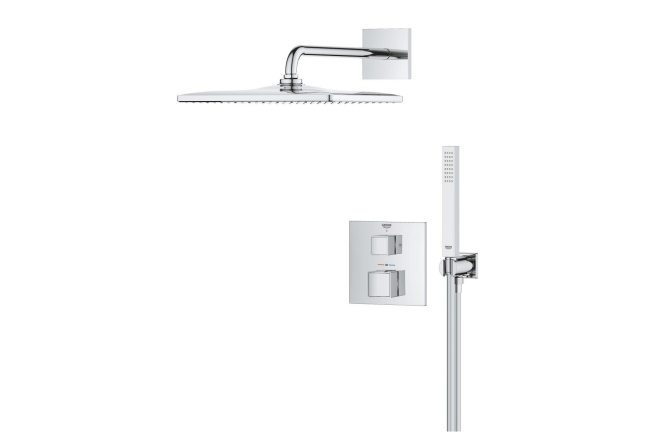 Душевая система GROHE Grontherm Cube скрытого монтажа с термостатом, хром (34868000)