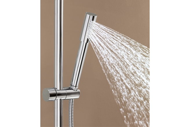 Душевая система с термостатом для настенного монтажа, GROHE Rainshower System 400, хром, (27174001)