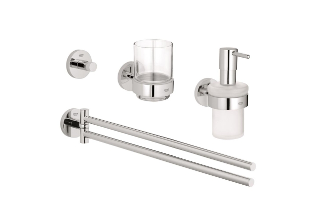 Набор аксессуаров GROHE Essentials New 4 в 1, хром (40846001)