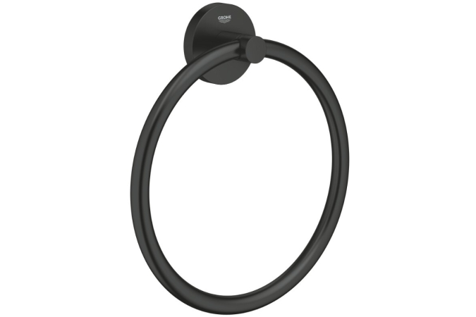 Кольцо для полотенца GROHE Start Ø 180 мм, матовый чёрный (411742430)
